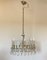 Chandelier in Steel and Crystals by Gaetano Sciolari, Image 1