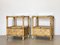 Tables de Chevet en Osier et Bambou dans le style de Dal Vera, 1970s, Set de 2 5