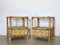 Wicker Bedside Tables in Bamboo in the style of Dal Vera, 1970s, Set of 2 1