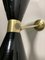 Black Diablo Sconce in Brass, 1950s, Image 4