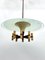 Mid-Century Manner Curved Glass Disk Chandelier, Fontana Arte, Italy, 1950s, Image 16