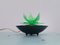 Green Acrylic Water Lily or Lotus Flower Night Light Lamp, Eastern Europe, 1972 1