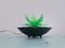 Green Acrylic Water Lily or Lotus Flower Night Light Lamp, Eastern Europe, 1972, Image 1