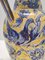 Ánfora vintage de cerámica esmaltada en amarillo y azul hecha a mano de Zulimo Aretini, Italia, años 50, Imagen 12