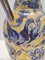 Vintage Handmade Yellow and Blue Glazed Ceramic Amphora by Zulimo Aretini, Italy, 1950s, Image 12