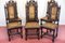 Antike viktorianische Esszimmerstühle aus geschnitzter Eiche, 6 . Set 3