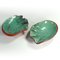 Mid-Century Minimalist Wormser Terra-Sigillata Pottery Dishes, Germany, 1970s, Set of 2 2