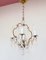 French Brass and Crystals Chandelier, 1930s, Image 1