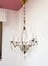 French Brass and Crystals Chandelier, 1930s, Image 8