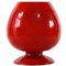 Italienische Rote Keramikvase, 1960er 1