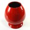 Italienische Rote Keramikvase, 1960er 2
