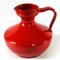 Große rote italienische Keramikvase, 1960er 2