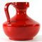 Jarrón italiano grande de cerámica esmaltada en rojo, años 60, Imagen 3