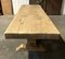 Large French Bleached Oak Farmhouse Dining Table, 1920s, Image 11