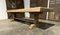 Large French Bleached Oak Farmhouse Dining Table, 1920s 4