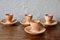 Stoneware Egg Cups from Vallauris, Set of 4 1