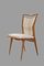 Mid-Century French Modern Teak Dining Chairs with Sculpted Brass Sabots, Set of 4 10