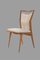 Mid-Century French Modern Teak Dining Chairs with Sculpted Brass Sabots, Set of 4 7