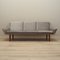 Danish Grey Velour Sofa, 1980s, Image 1