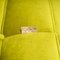 Green Velvet Togo Lounge Chair and Footstool attributed to Michel Ducaroy for Ligne Roset, 1990s, Set of 2 7