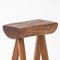 Wooden Stool from Mobichalet, 1950s 10