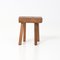 Wooden Stool from Mobichalet, 1950s 6