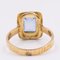 Vintage 14k Yellow Gold Ring with Synthetic Sapphire, 1970s, Image 5