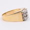 Vintage 14k Yellow Gold Ring with Brilliant Cut Diamonds, 1970s, Image 4
