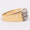 Vintage Ring aus 14 Karat Gelbgold mit Diamanten im Brillantschliff, 1970er 4