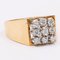 Vintage 14k Yellow Gold Ring with Brilliant Cut Diamonds, 1970s, Image 3