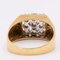 Vintage Ring aus 14 Karat Gelbgold mit Diamanten im Brillantschliff, 1970er 5
