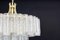 Large Doria Ice Glass Tubes Chandelier, Germany, 1960s 11