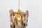Lámpara colgante de cristal de Murano ahumado atribuida a Kalmar, Austria, años 70, Imagen 6