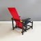 Bauhaus Italian 1st Production Armchair in Red and Blue attributed to Rietveld for Cassina, 1971, Image 6