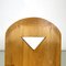 Moderne Italienische Holzstühle mit Dreieckigen Löchern, 1980er, 6 . Set 9