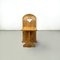 Modern Italian Wooden Chairs with Triangular Holes, 1980s, Set of 6 2