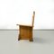 Modern Italian Wooden Chairs with Triangular Holes, 1980s, Set of 6 4
