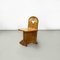 Sedie moderne in legno con fori triangolari, Italia, anni '80, set di 6, Immagine 3