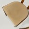 Modern Italian Chairs in Shaped Wood and Light Fabric, 1960s, Set of 2, Image 9