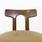 Modern Italian Chairs in Shaped Wood and Light Fabric, 1960s, Set of 2 10