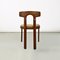 Moderne Italienische Stühle aus geformtem Holz & hellem Stoff, 1960er, 2er Set 6