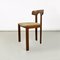 Modern Italian Chairs in Shaped Wood and Light Fabric, 1960s, Set of 2, Image 7