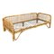 Modernes Italienisches Mid-Century Tagesbett aus Rattan & Metallgewebe, 1970er 1