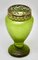 Art Nouveau Green Iridescent Glass Pique Fleurs Vase attributed to Loetz, 1920s 5