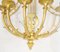 Empire French Ormolu Wall Light Candleholders Lyre, Set of 2 6