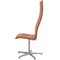 Tall Oxford Chair in Walnut & Leather by Arne Jacobsen, 2000s 3