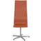 Tall Oxford Chair in Walnut & Leather by Arne Jacobsen, 2000s 1