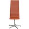 Tall Oxford Chair in Walnut & Leather by Arne Jacobsen, 2000s, Image 1