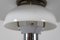 Danish Art Deco Table Lamp in Opaline Glass and Chrome from Lyfa, 1930s, Image 3