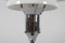 Danish Art Deco Table Lamp in Opaline Glass and Chrome from Lyfa, 1930s 4